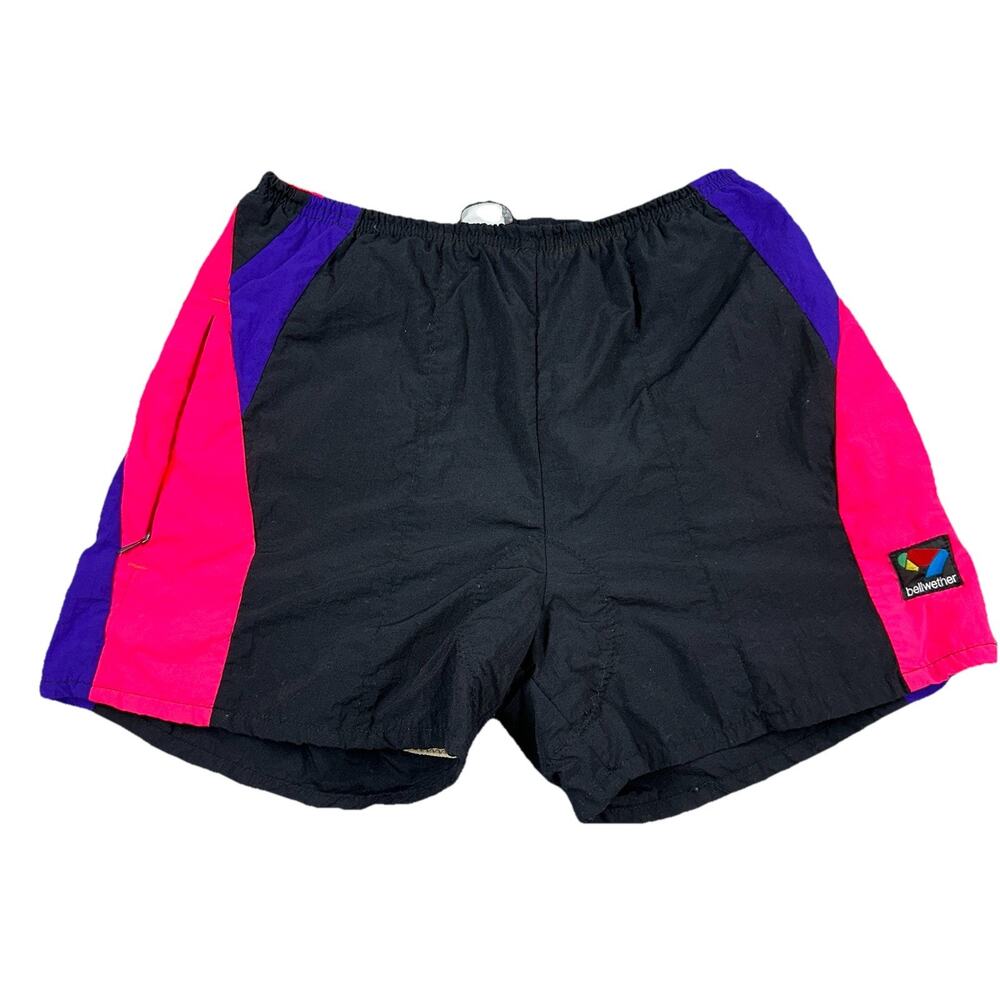 Vintage Bellwether Blue Padded Bicycle Shorts Made in USA - Zip Pockets L